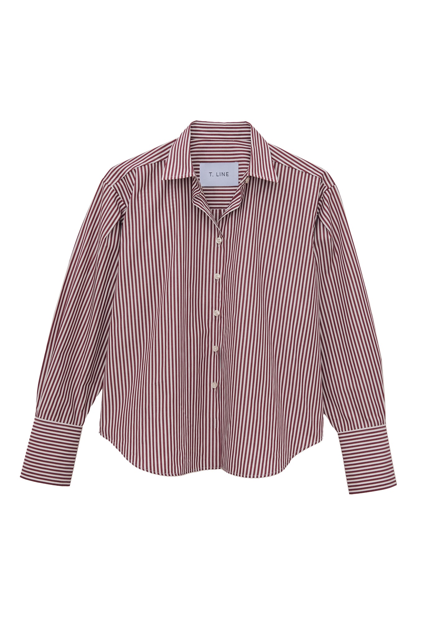 Isabel Shirt - Merlot Stripe