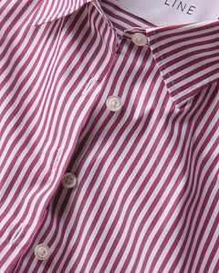 Isabel Shirt - Merlot Stripe