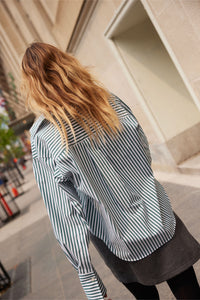 Isabel Shirt - Green Stripe