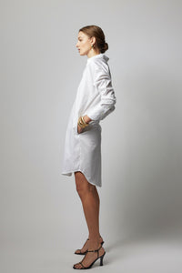Stella Shirt Dress - White