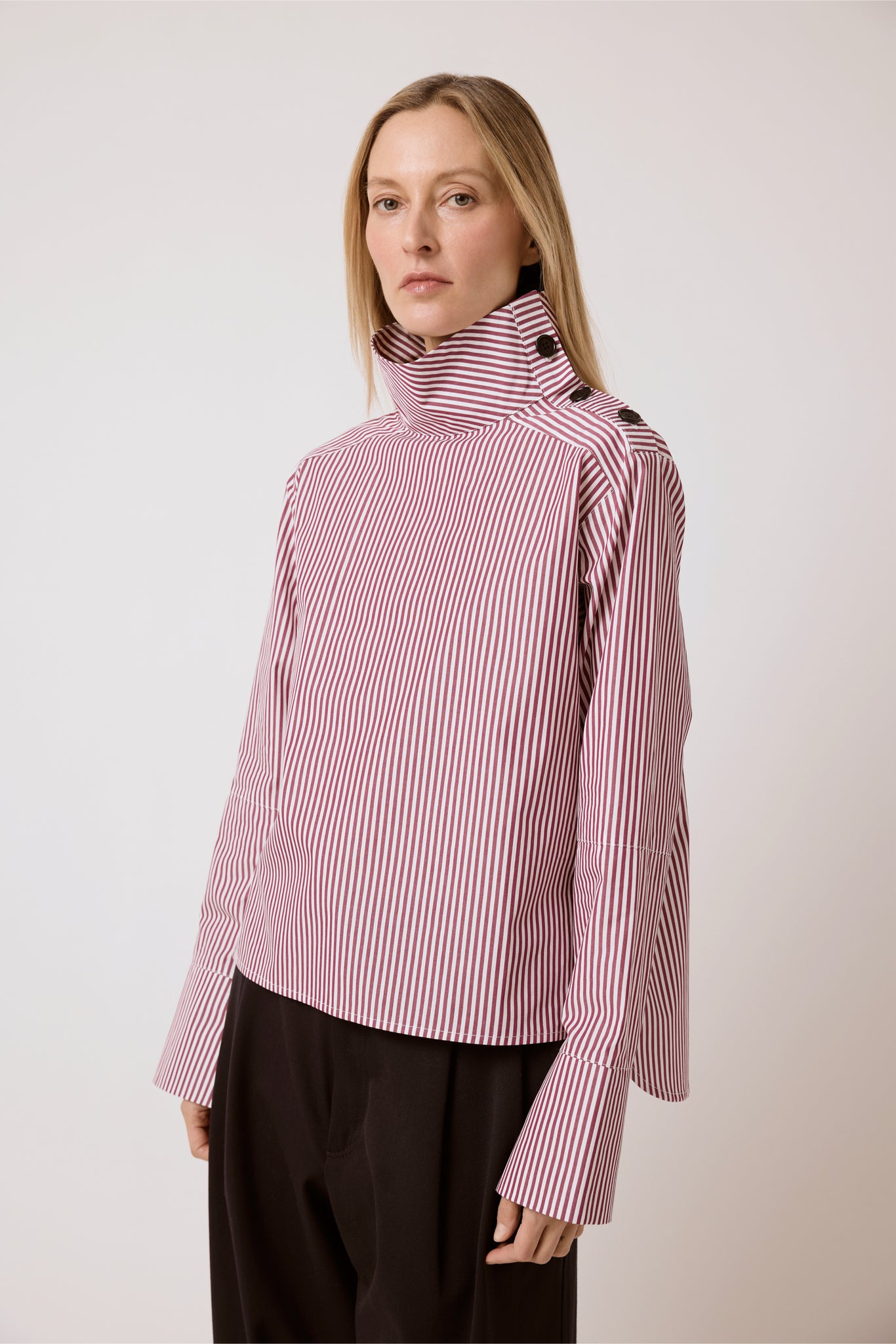 Delphine - Merlot Stripe