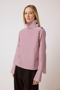 Delphine - Merlot Stripe