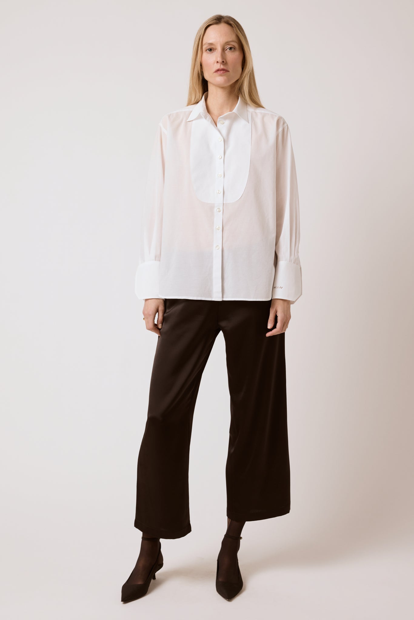 James Tuxedo Shirt - Cotton Voile