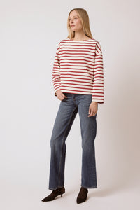 Marin top - Red Stripe