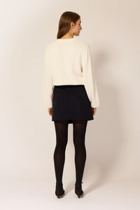 Ella Skirt - Navy Wool