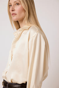 Isabel Shirt - Champagne Satin