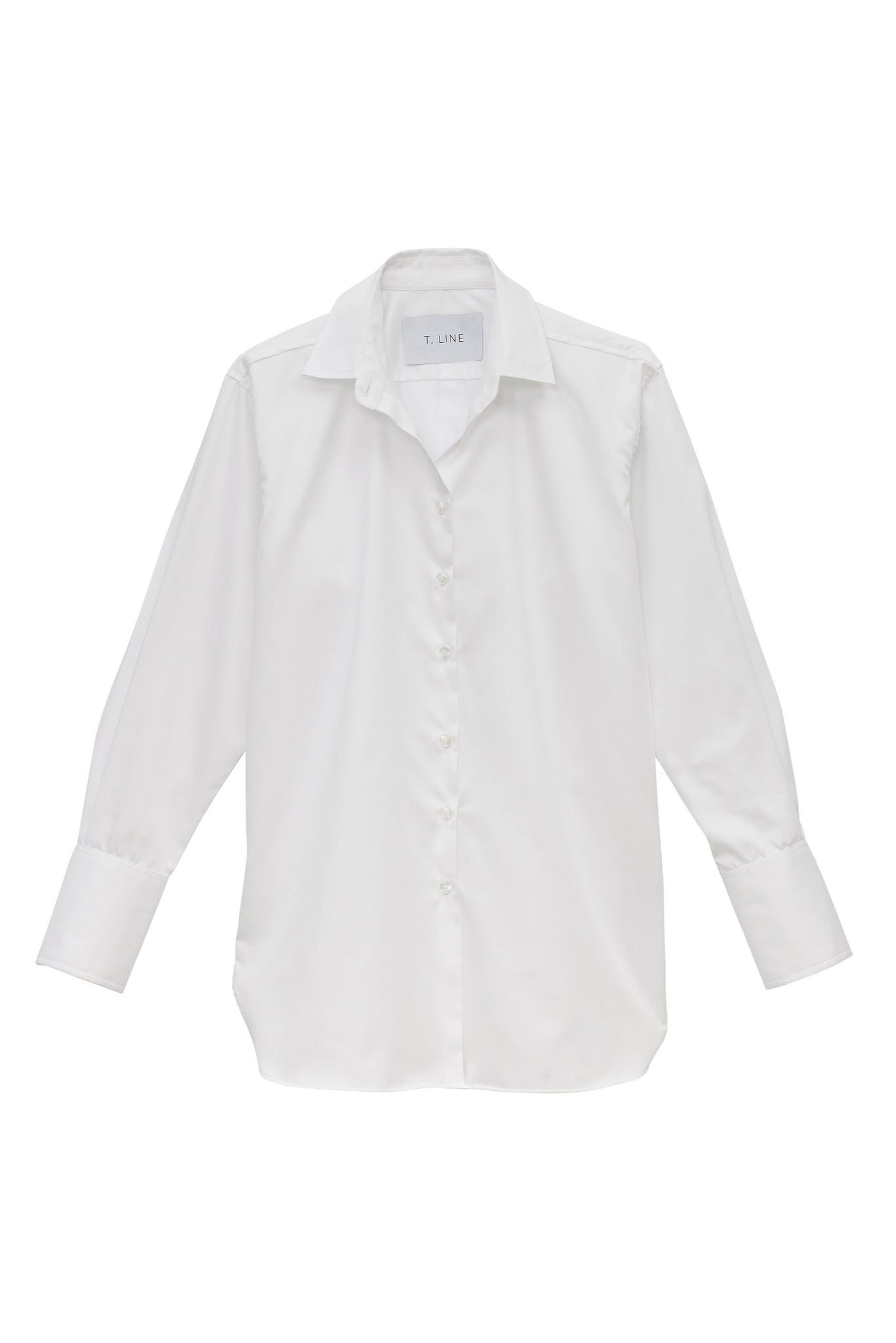 Ava Shirt - White Sateen