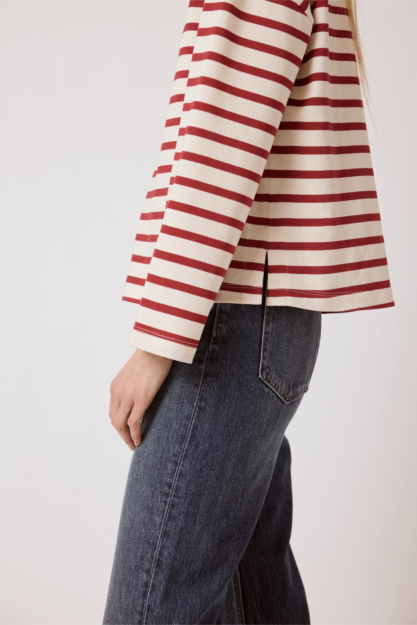 Marin top - Red Stripe