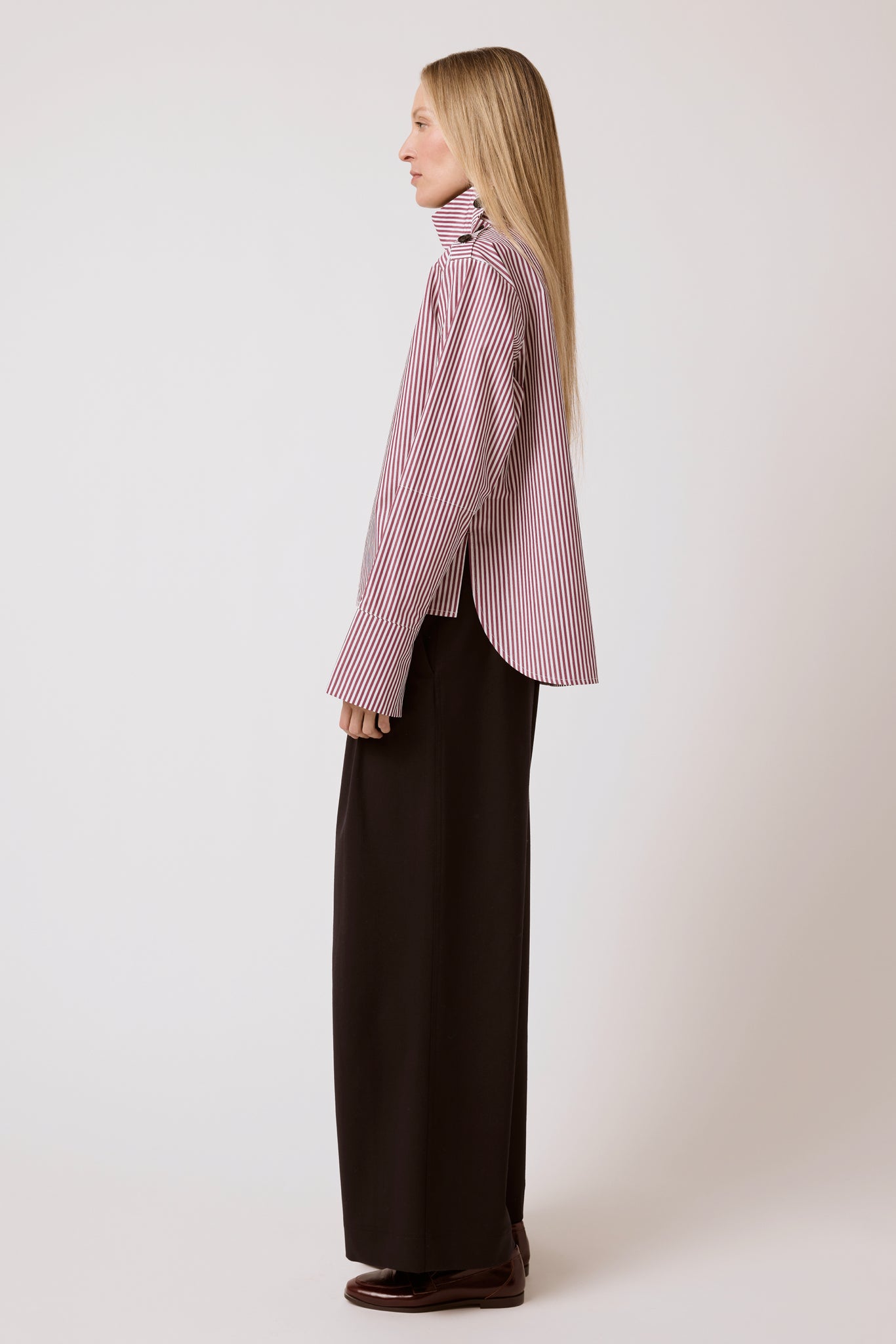 Delphine - Merlot Stripe