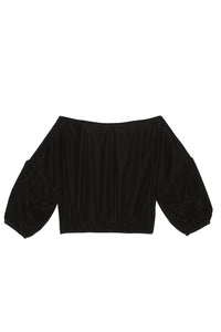 Filippa Top - Black Velvet