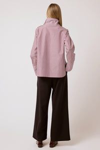 Delphine - Merlot Stripe