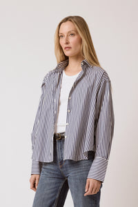 Isabel Shirt - Navy Stripe