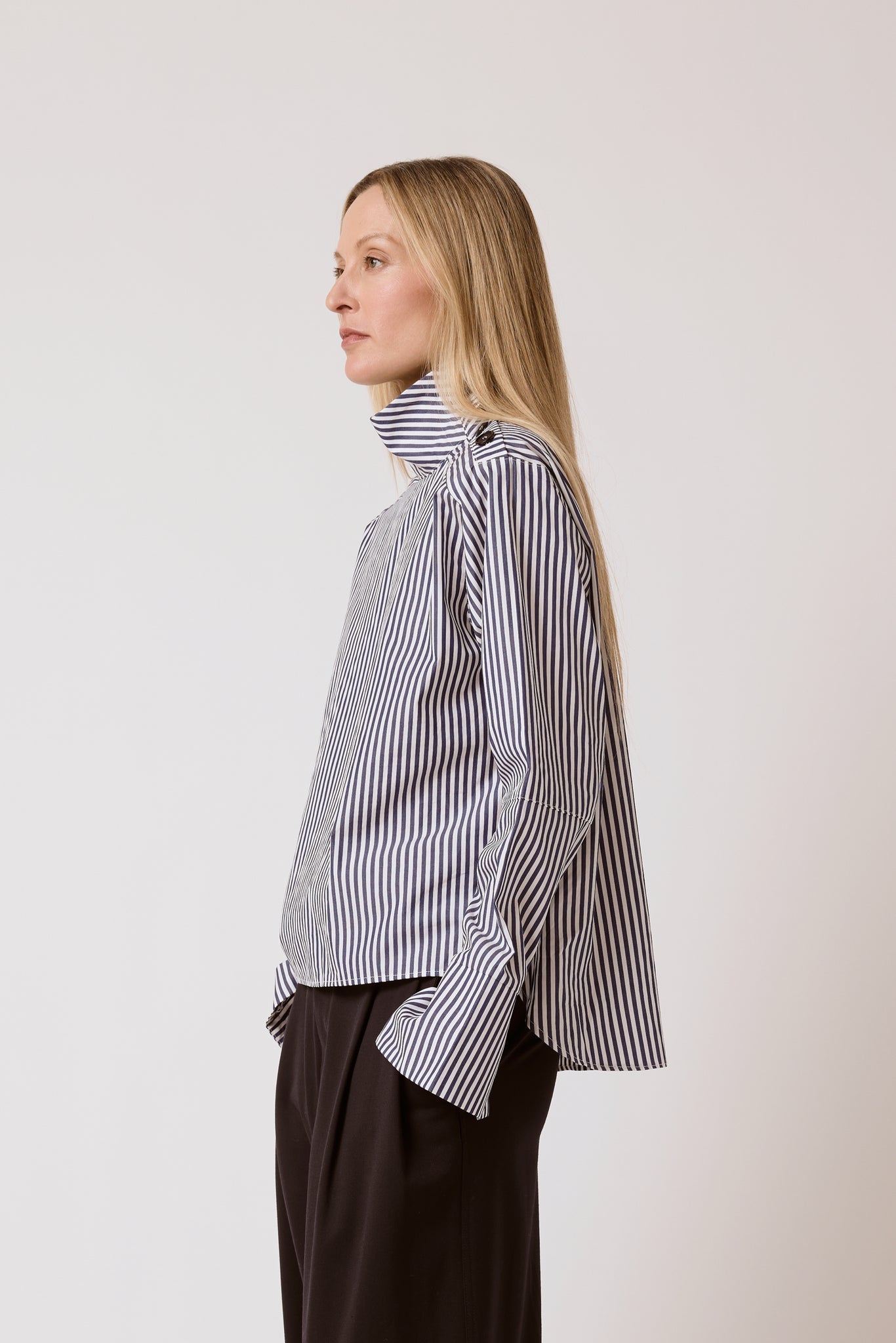 Delphine Shirt - Blue Stripe