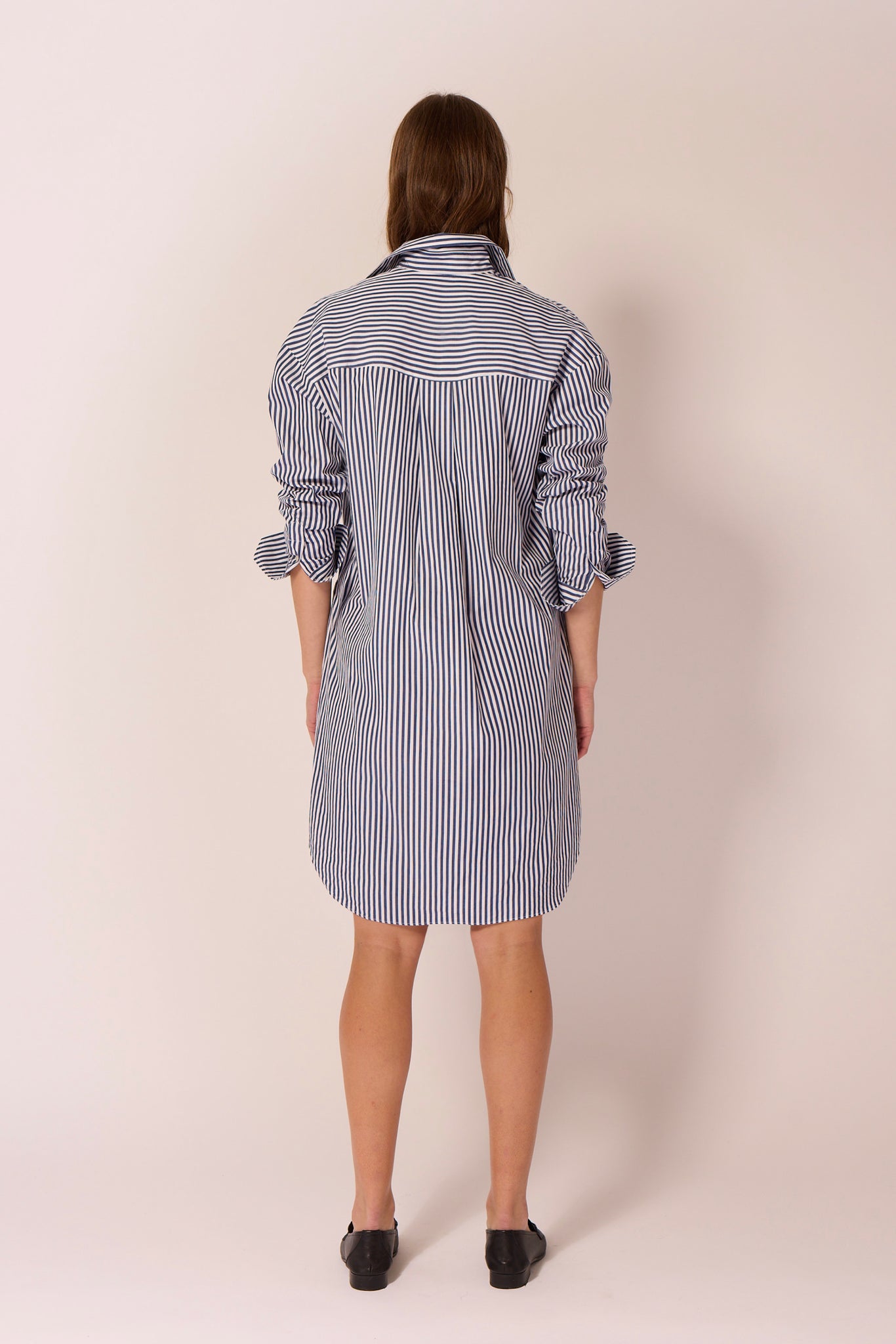 Stella Shirt Dress - Blue Stripe