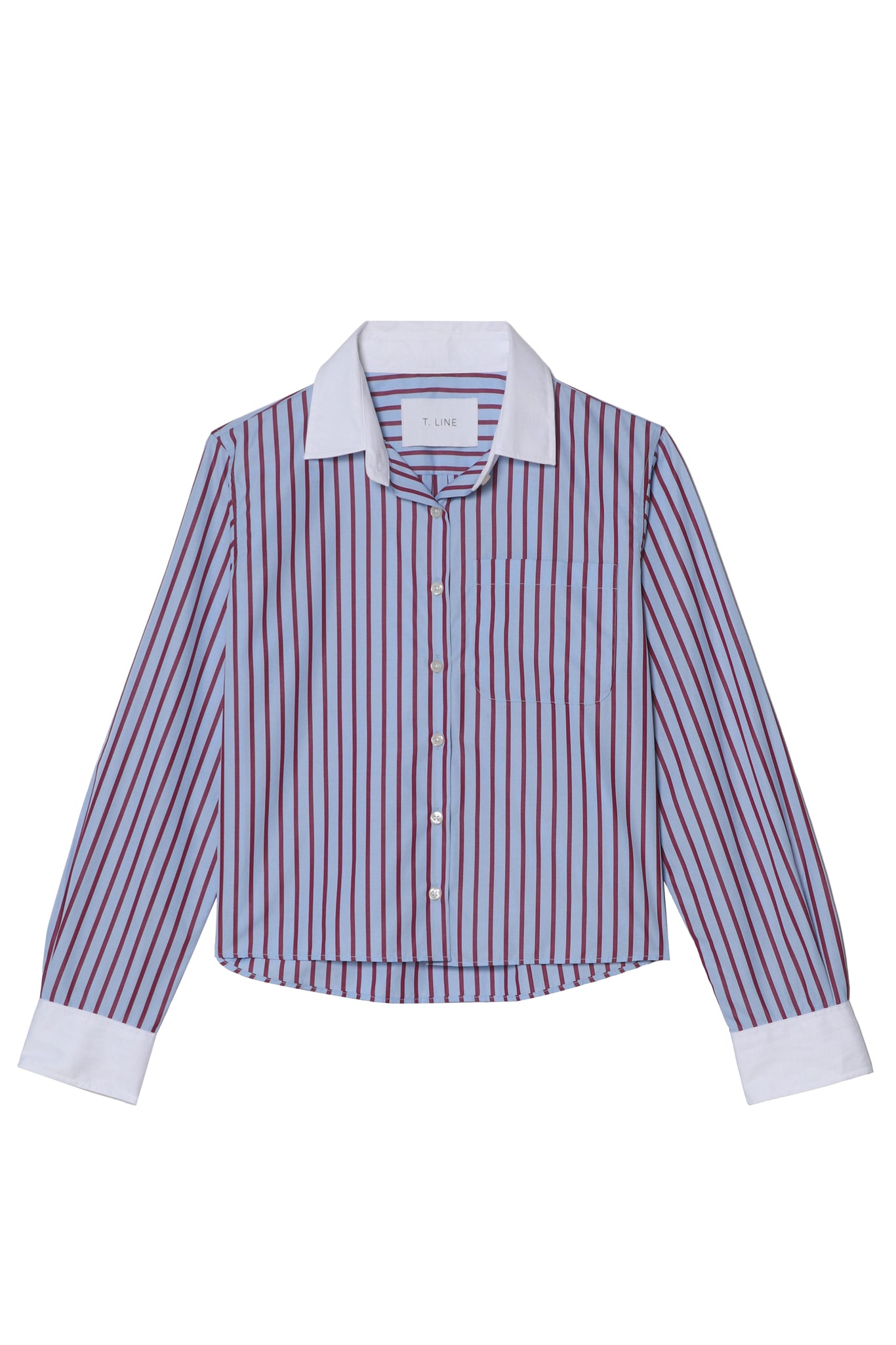Coco Shirt - Merlot & Blue Banker