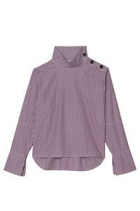Delphine - Merlot Stripe