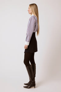 Ella Skirt - Navy Wool