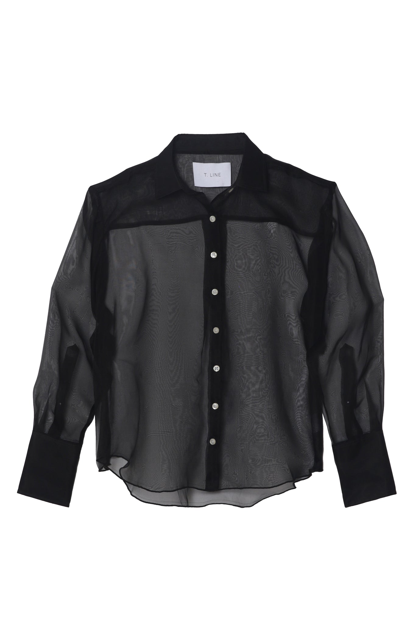 Isabel Shirt - Black Silk Organza