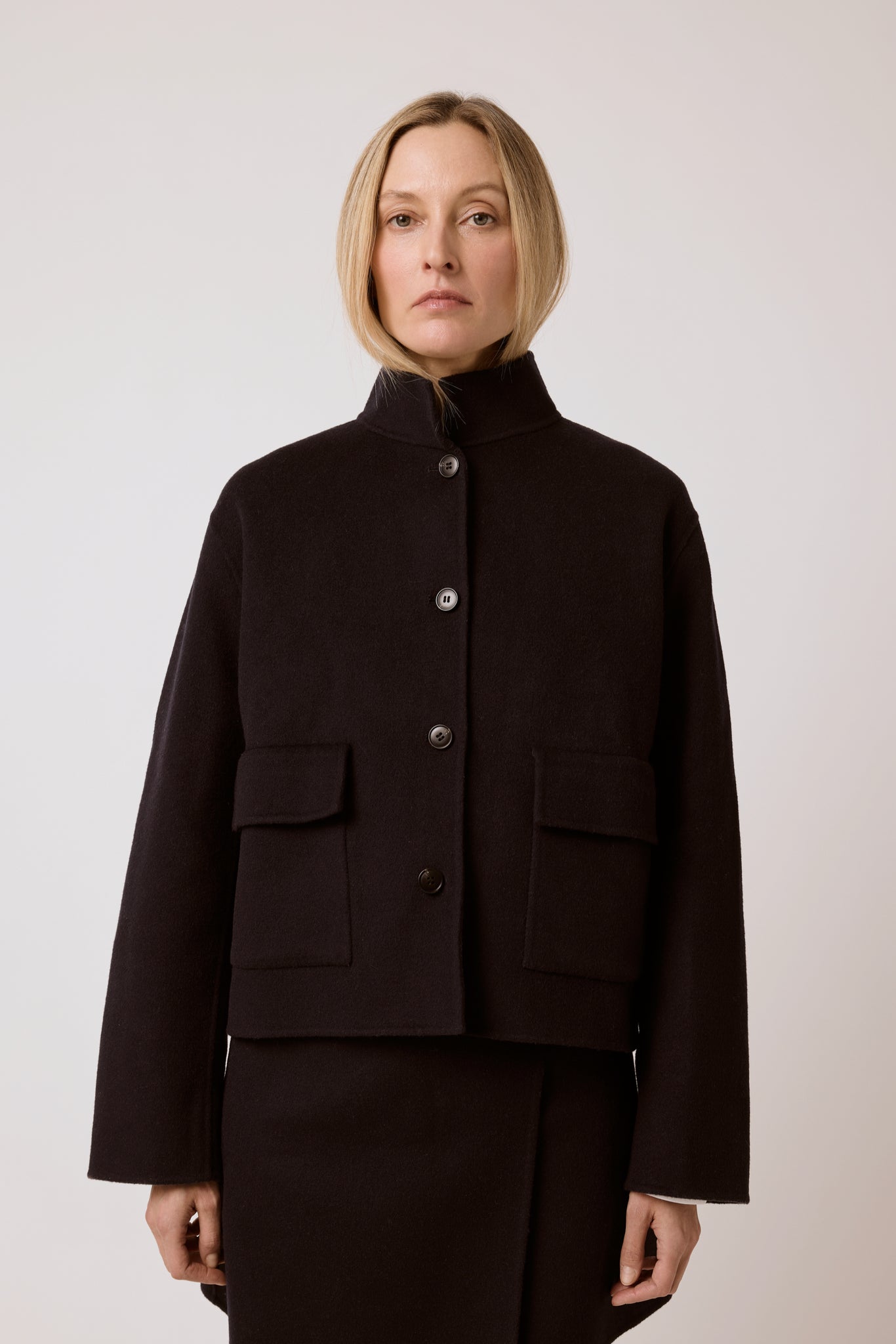 Elodie Jacket - Navy Wool