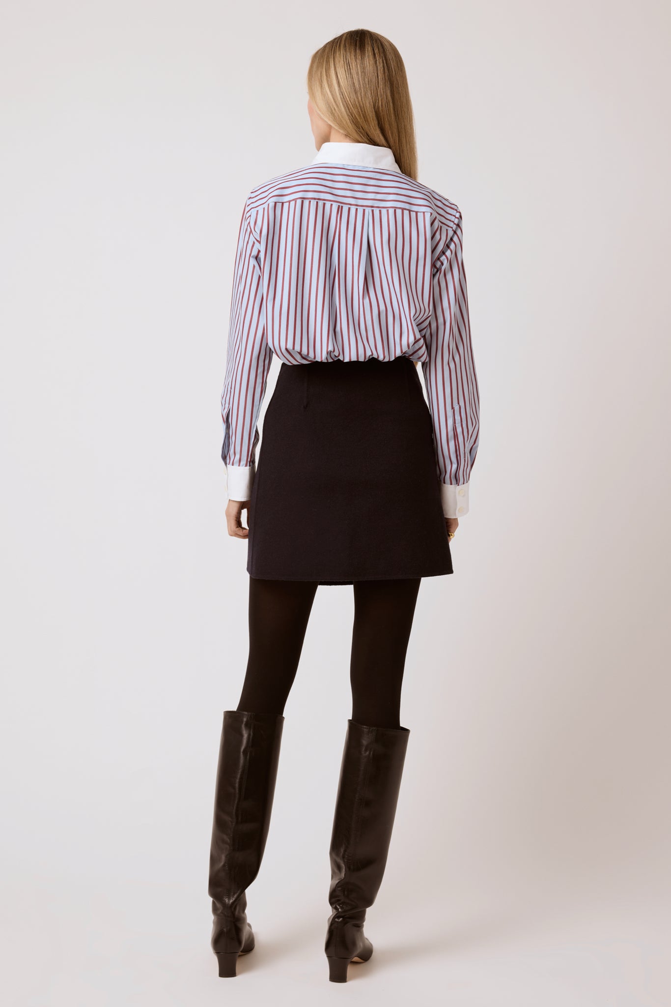 Ella Skirt - Navy Wool