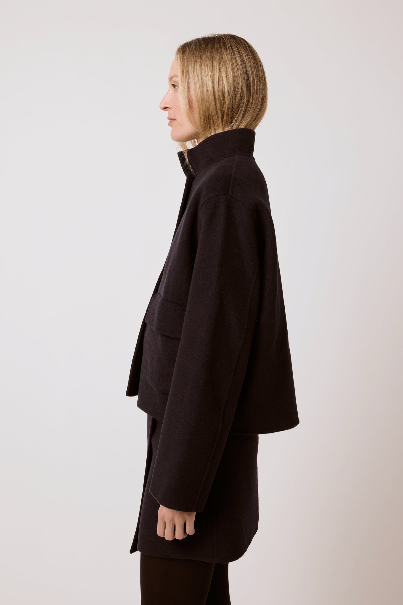 Elodie Jacket - Navy Wool